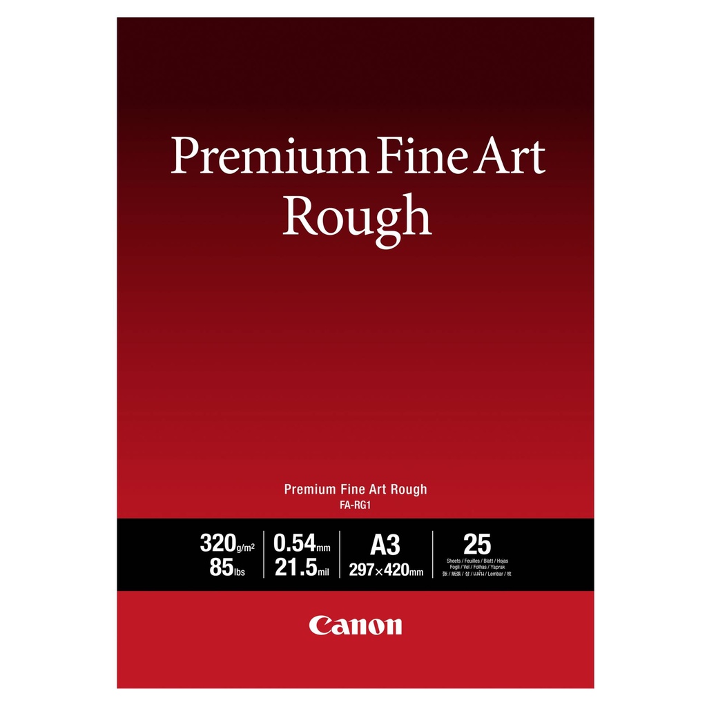 Canon FA-RG 1 Premium Fine Art Rough A 3, 25 Sheet, 320 g