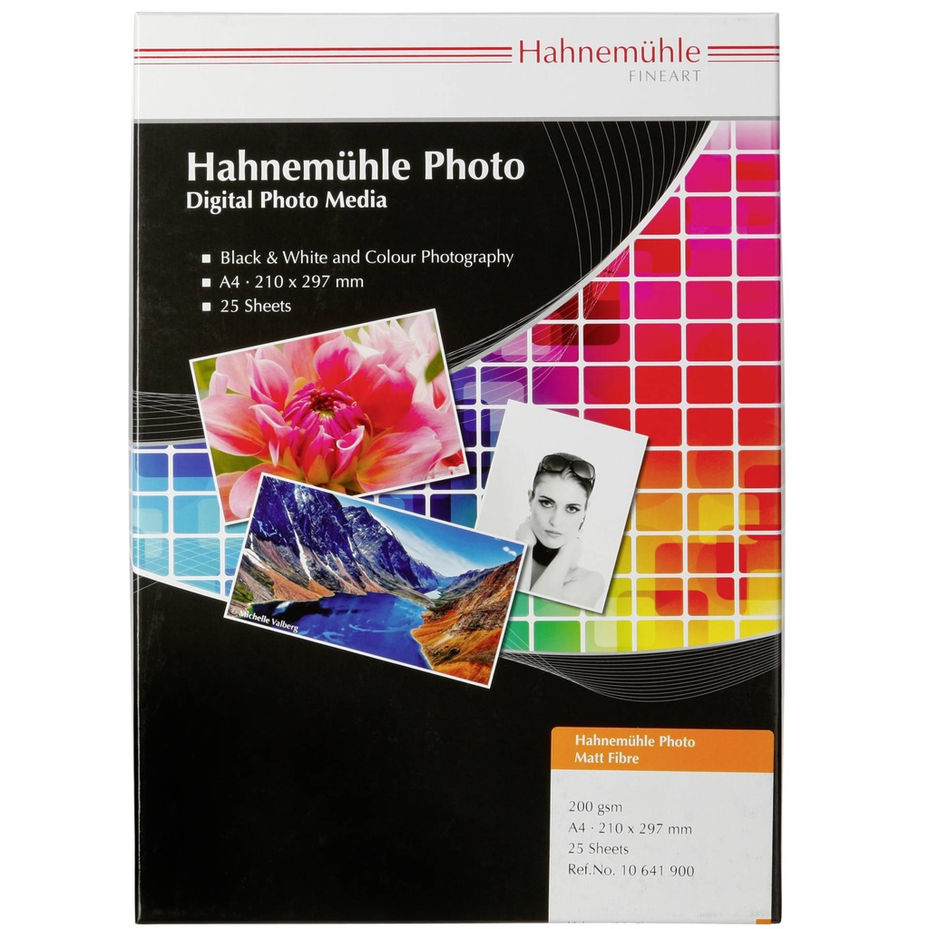Hahnemühle Photo Matt Fibre  A 4 warm-white 200 g 25 Sheets