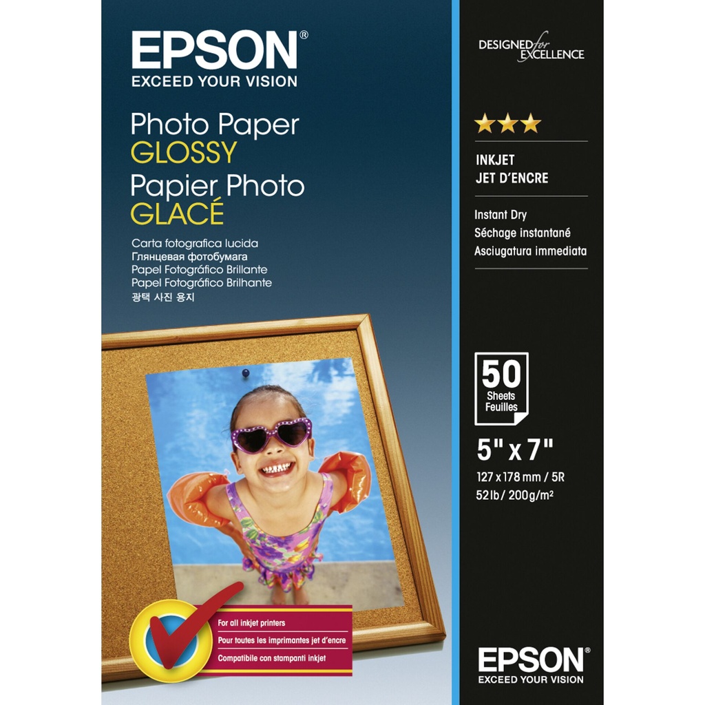 Epson Photo Paper Glossy 13x18 cm 50 Sheets 200 g