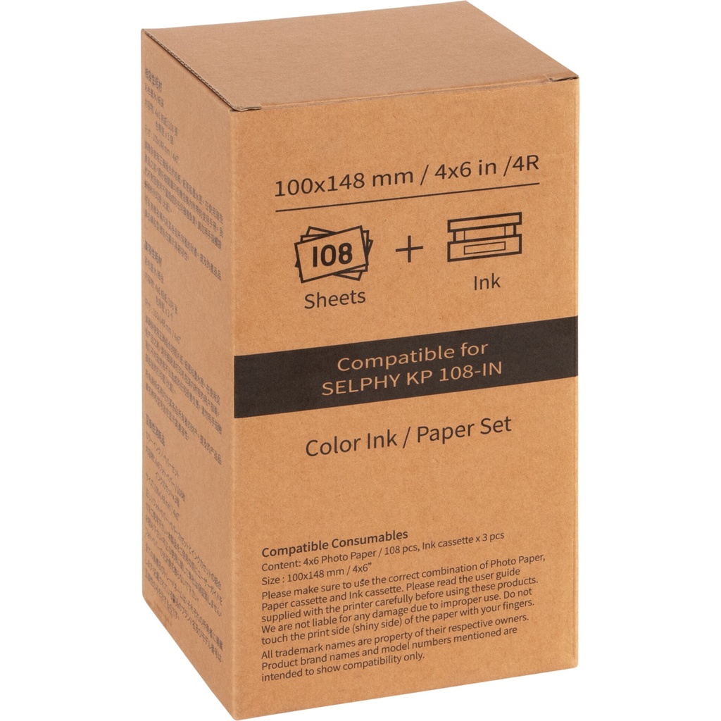 HiTi KP-108 IN 10x15 cm Papier und Farbband (108 Blatt)