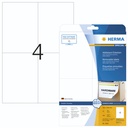Herma Removable Labels  105X148 25 Sheets DIN A4 100 pcs. 5082