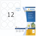 Herma Removable Round Labels  60 100 Sheet DIN A4 1200 pcs. 4477