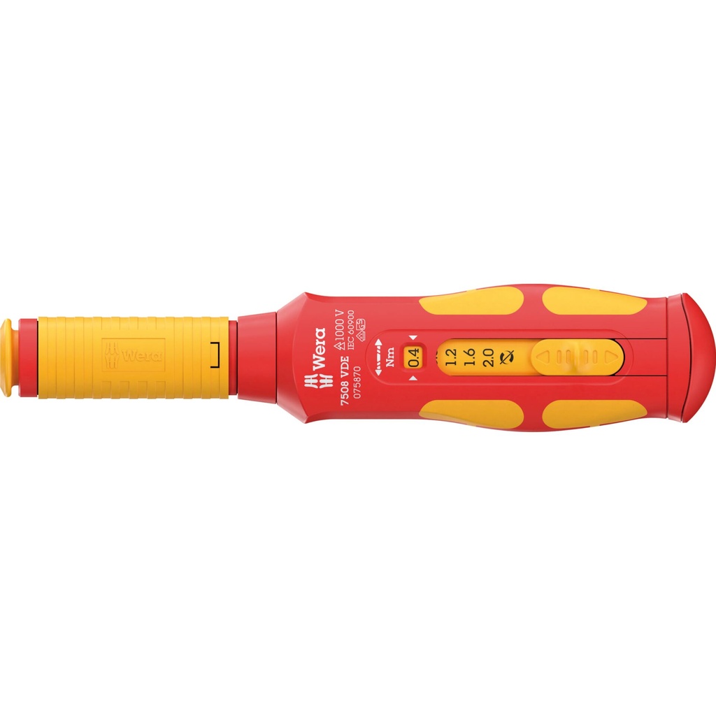 Wera 7508 VDE Kraftform Safe- Torque Speed 0,4-2,0 Nm