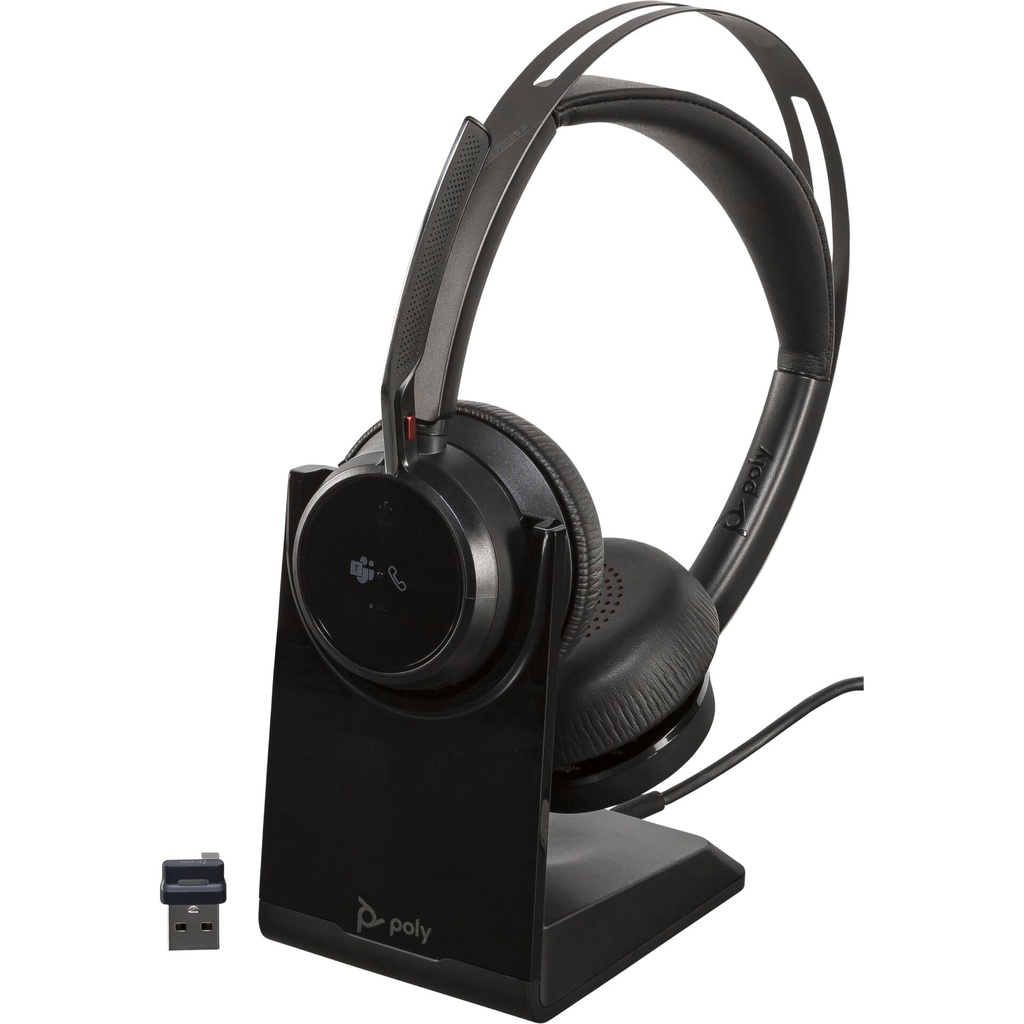 HP Poly Voyager Focus 2 MS Stereo w. Stand USB-C/A