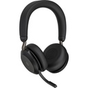Jabra Evolve2 75 MS Headset BT Over-Ear BLK USB-A + Chargestand