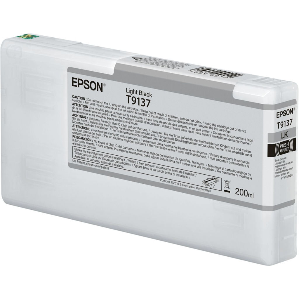 Epson ink cartridge light black T 913 200 ml              T 9137