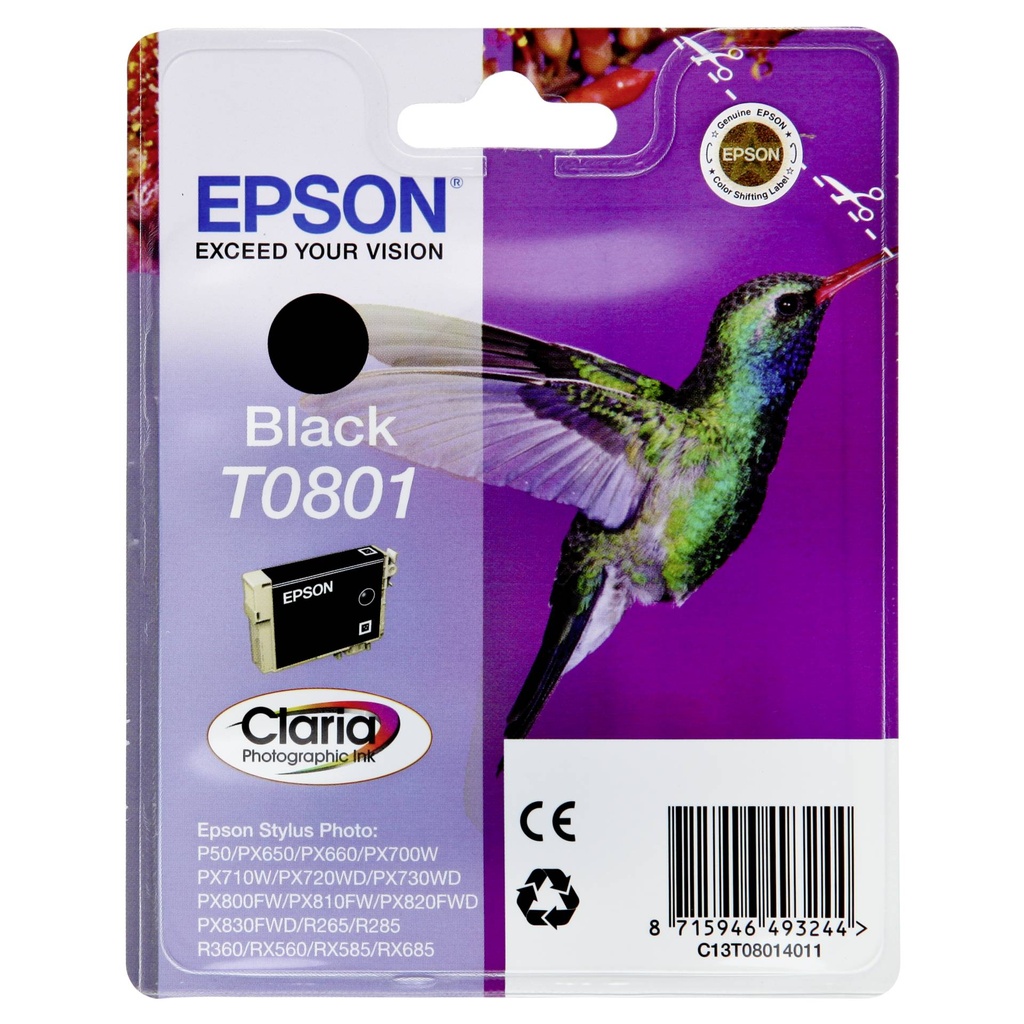 Epson ink cartridge black T 080                     T 0801