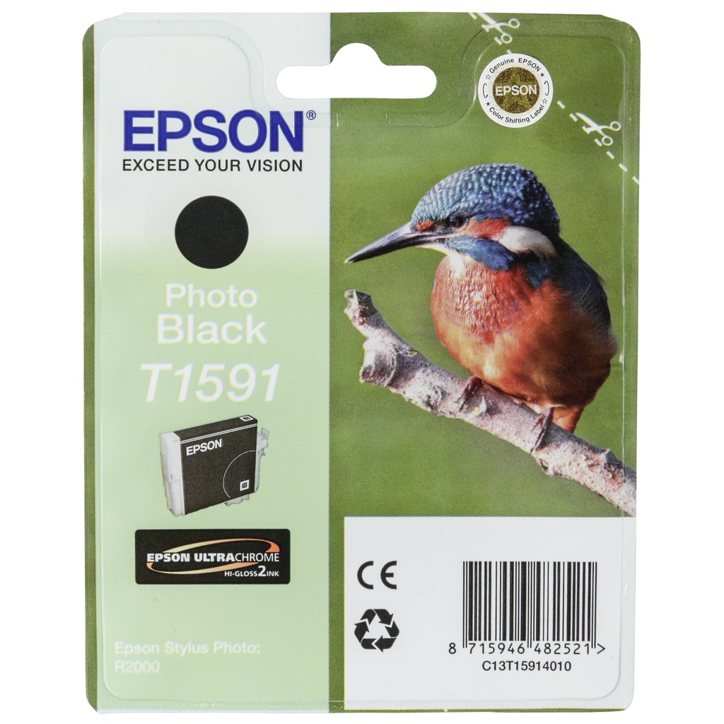 Epson ink cartridge photo black   T 159             T 1591