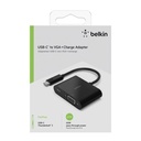 Belkin USB-C to VGA-Adapter 60W PD, black AVC001btBK