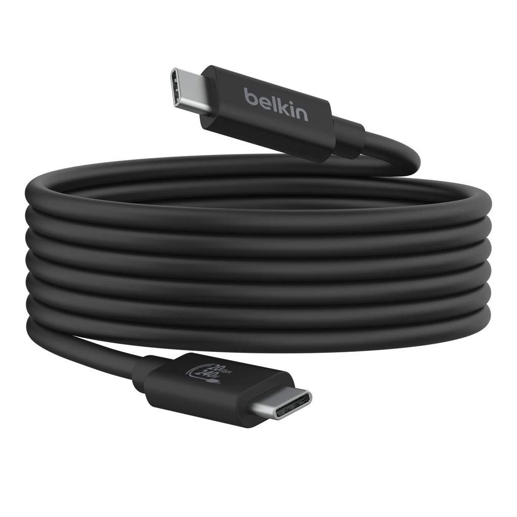 Belkin USB4 Cable USB-C/USB-C 2m 240W, 20Gbit/s, sw. INZ004bt2MBK