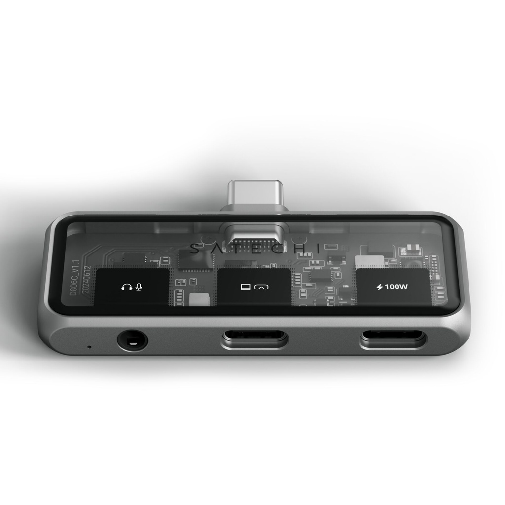 Satechi USB-C PD Mobile XR Hub & 3.5mm Audio space grey