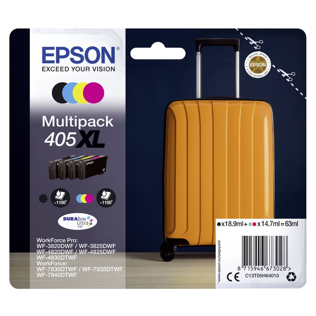 Epson DURABrite Ultra Multipack (4 colors) 405 XL         T 05H6