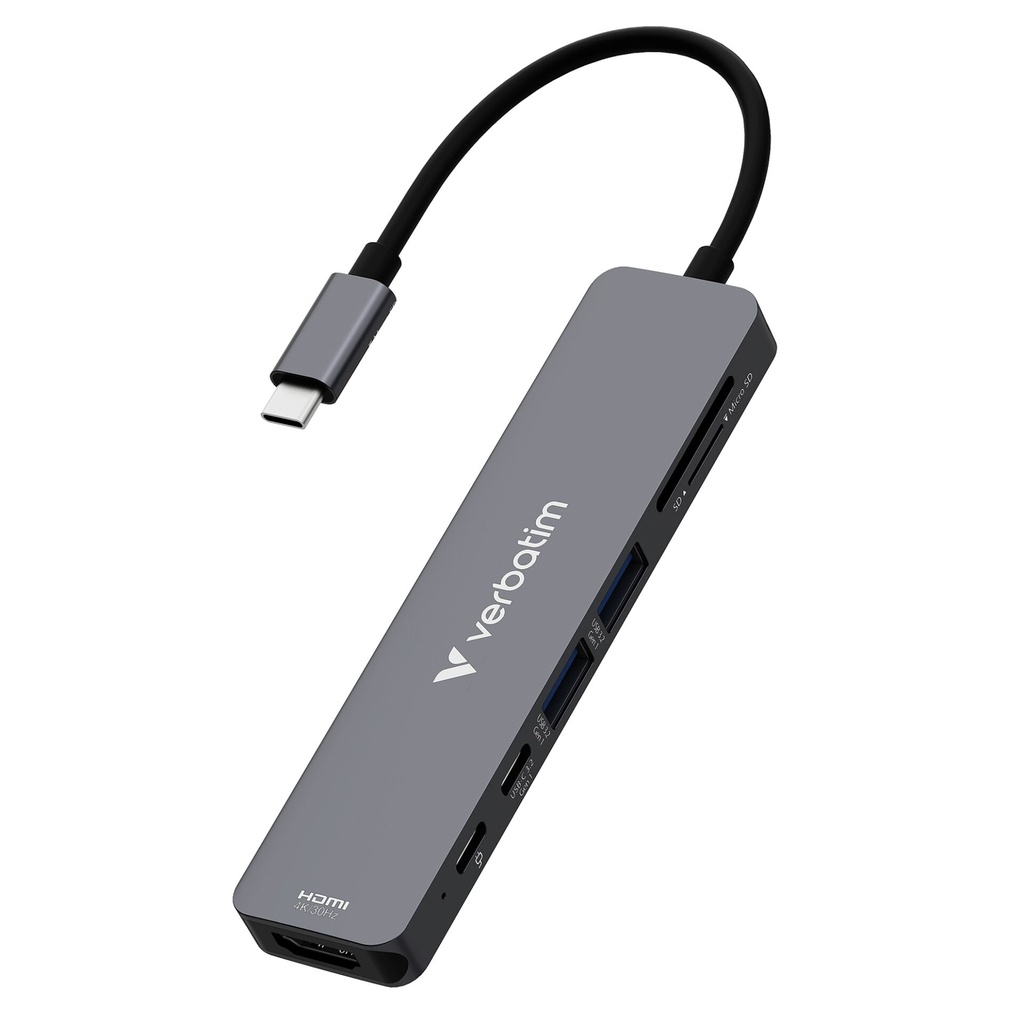 Verbatim USB-C Essentials Multi- Port Hub 7 Port            32158