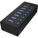 ICY BOX IB-AC618 7-Port USB 3.0 Hub Aluminium