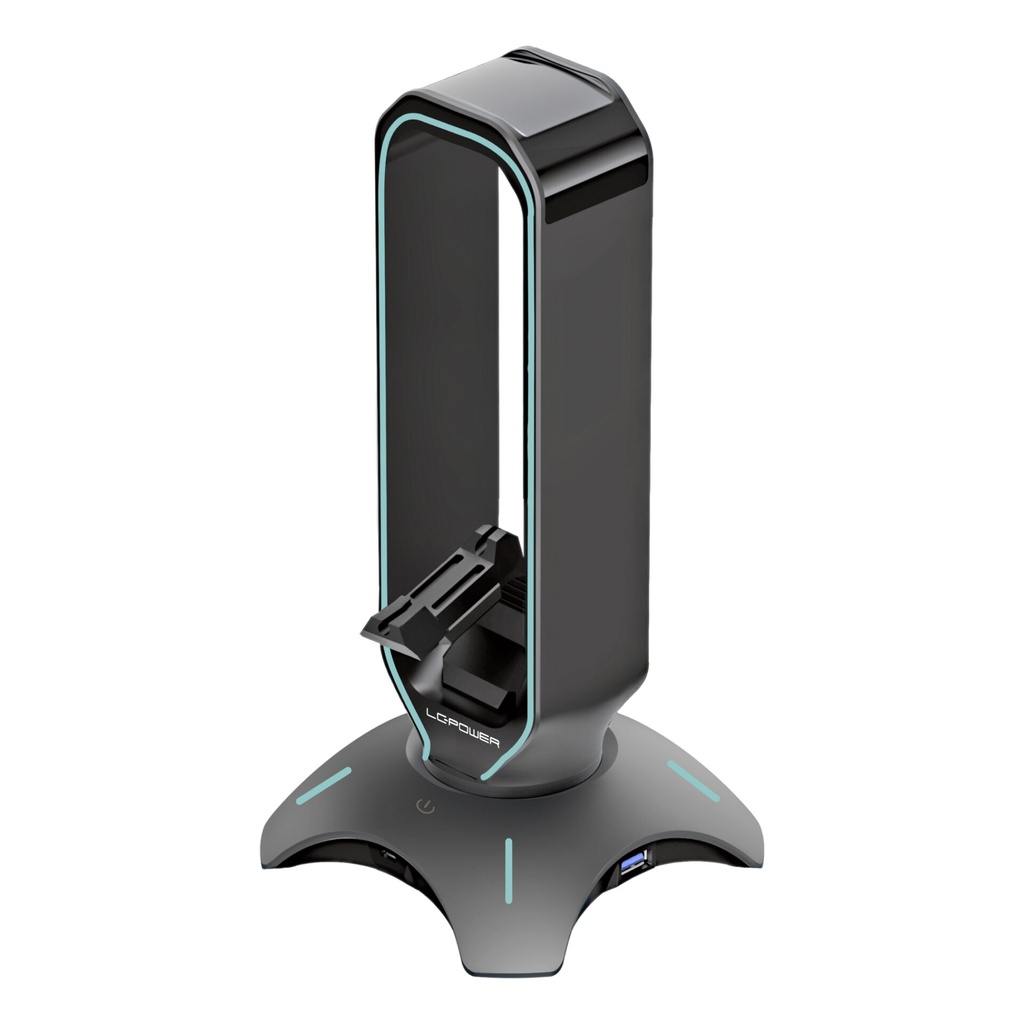 LC-Power LC-HUB-HEAD-BUNGEE USB 3.0 Hub, Headphone Holder