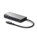 Alogic Fusion Swift USB-C 4-Port Hub Space Gray