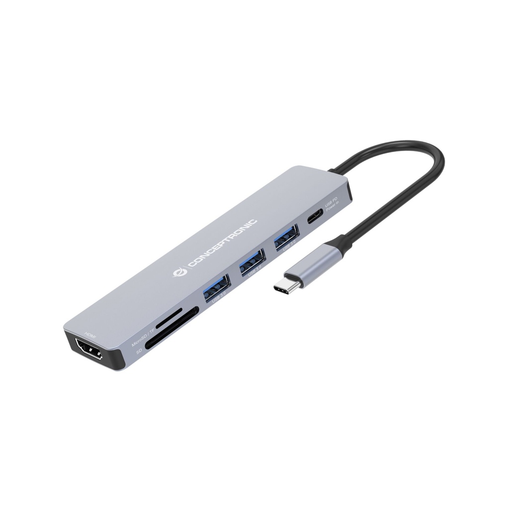 Conceptronic DONN19G 7-in-1 Docking Station