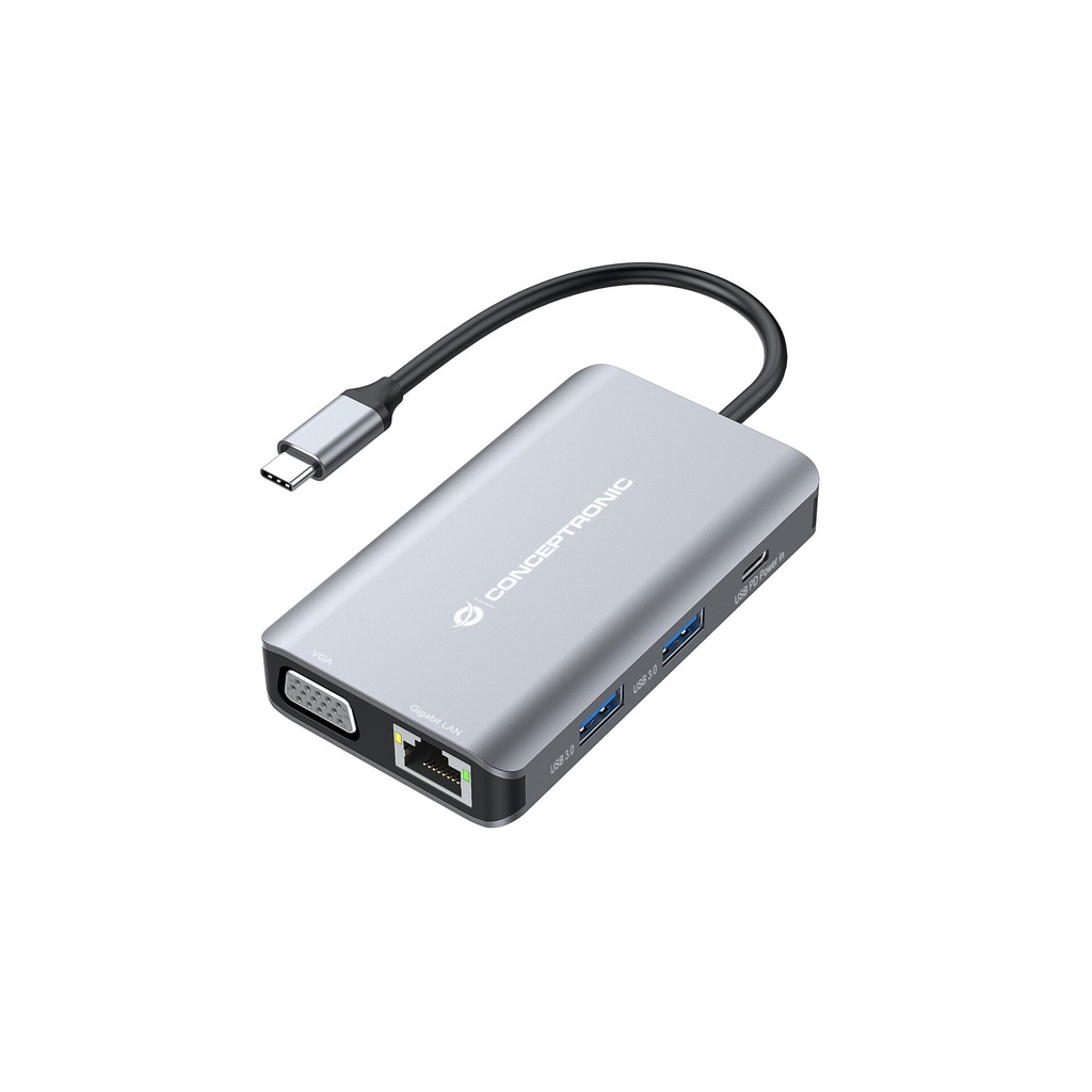 Conceptronic DONN21G 7-in-1 Docking Station