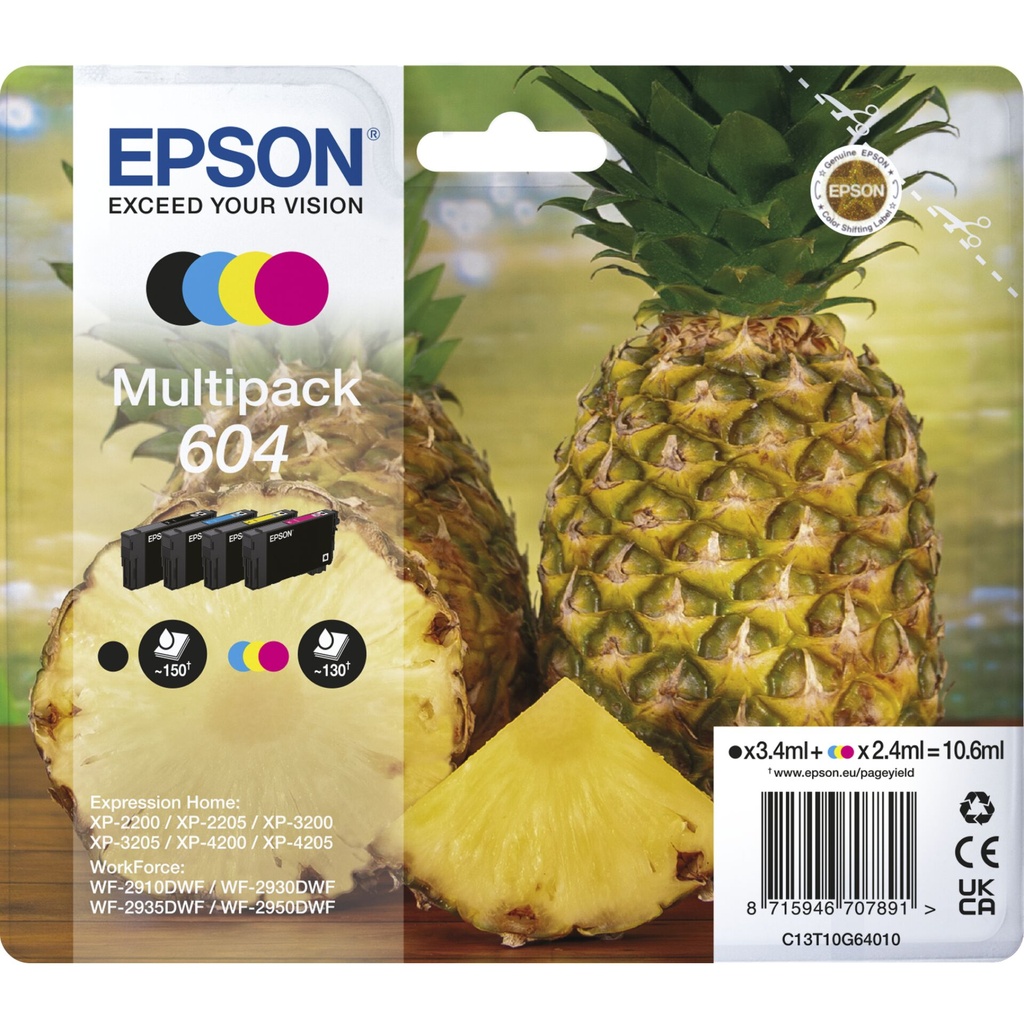 Epson Multipack 4-Colours 604                       T 10G6
