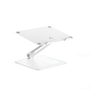 Alogic Elite Aluminum Laptop Stand Wireless Charger White