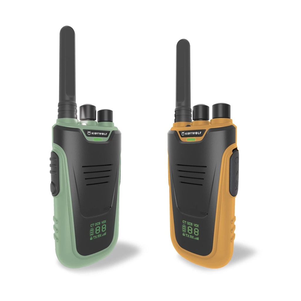 Kidywolf Walkie-Talkies with Torch green/orange