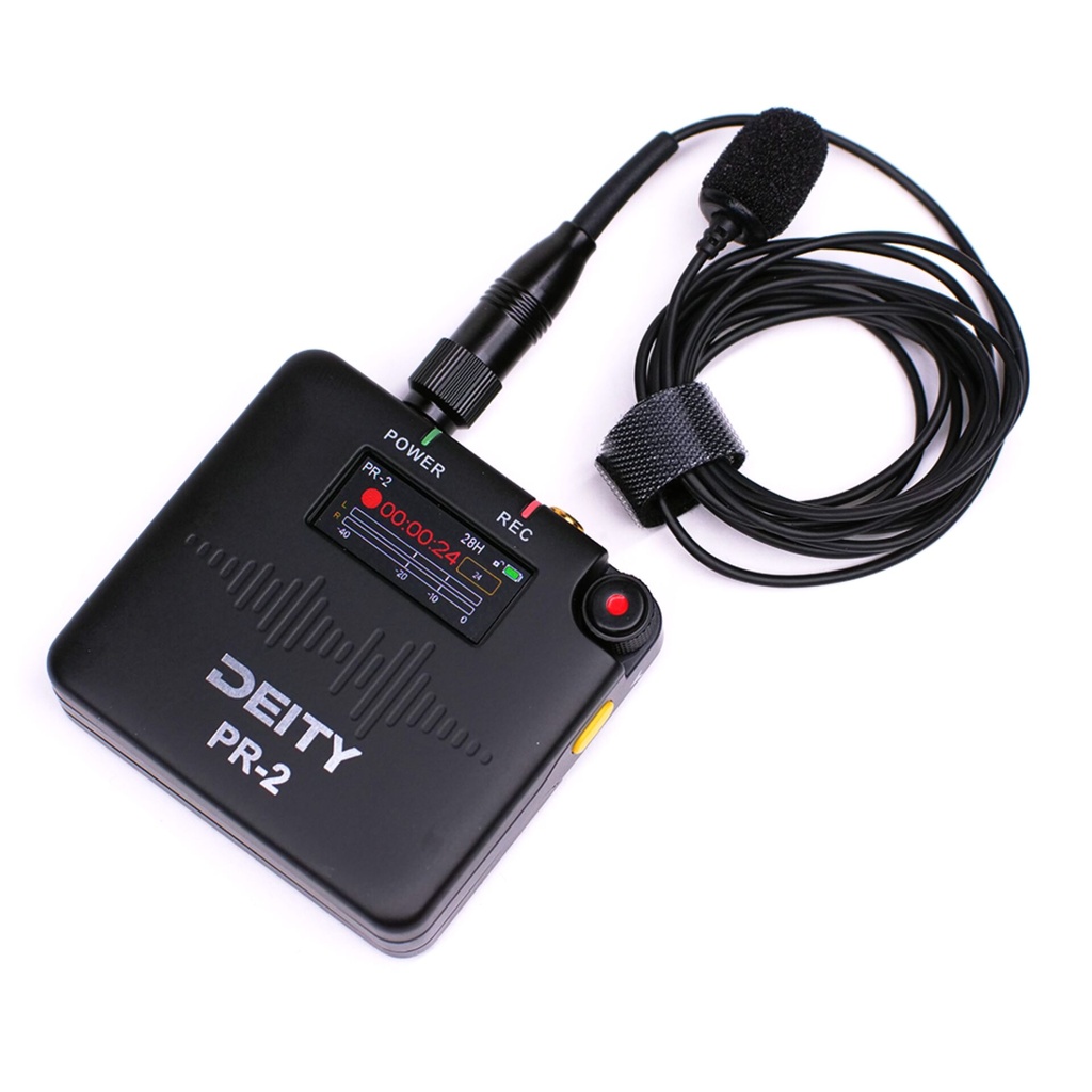 Deity PR-2 Stereo Pocket Recorder with Lavalier Mic