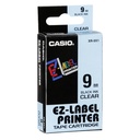 Casio XR-9 X 9 mm black on clear