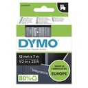 Dymo D1 Schriftband 12 mm x 7 m white / transparent       45020