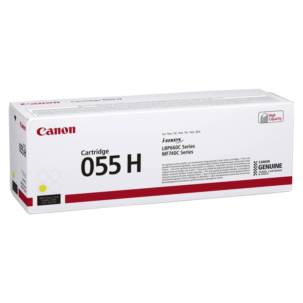 Canon Toner Cartridge 055 H Y yellow