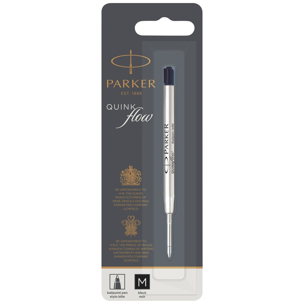 Parker Quinkflow Mine M black Ballpoint Pen (Blister)