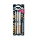 1x3 Sharpie Metallic Marker F Gold/Silver/Bronze
