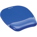 Fellowes Crystal Gel Mouse Gel Wrist Support blue