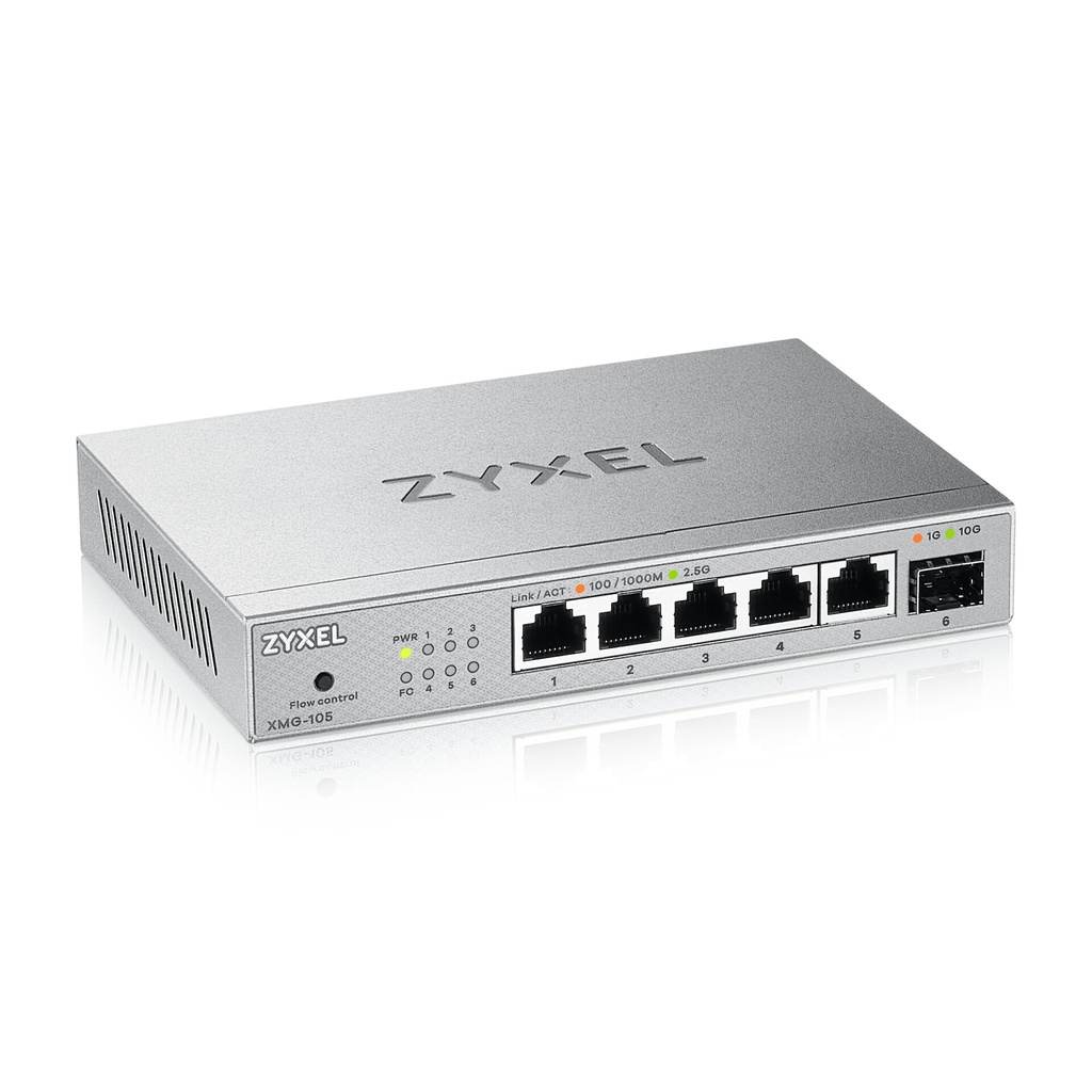 Zyxel XMG-105 5 Ports 10/2,5G MultiGig Switch unmanaged