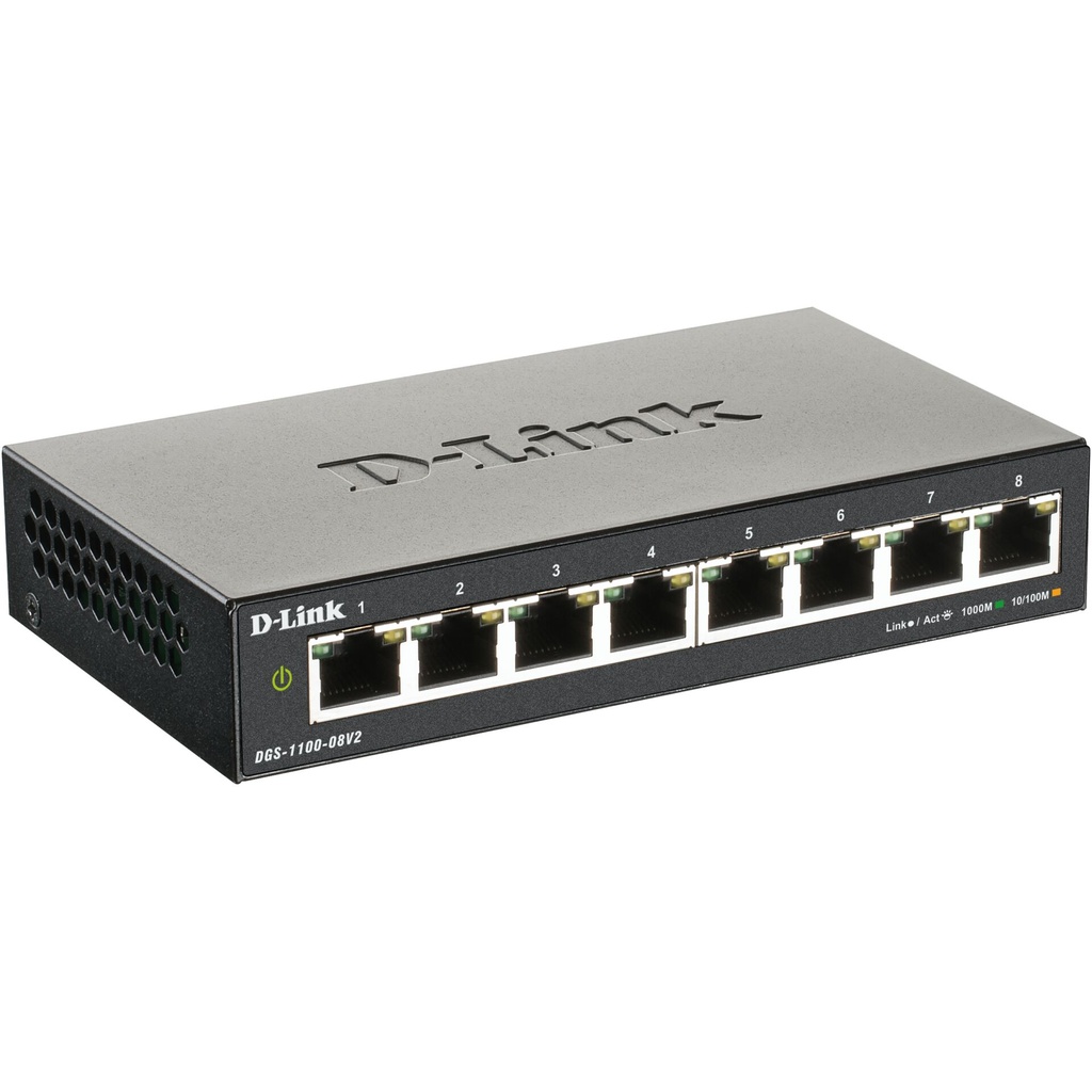 D-Link DGS-1100-08V2/E 8 Port Layer2 Gigabit Smart Sw