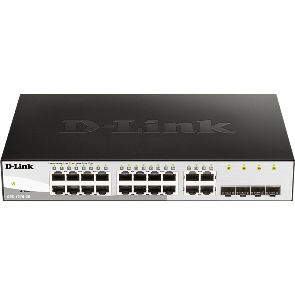 D-Link DGS-1210-20/E 20-Port Layer2 Smart Managed Gb Switch