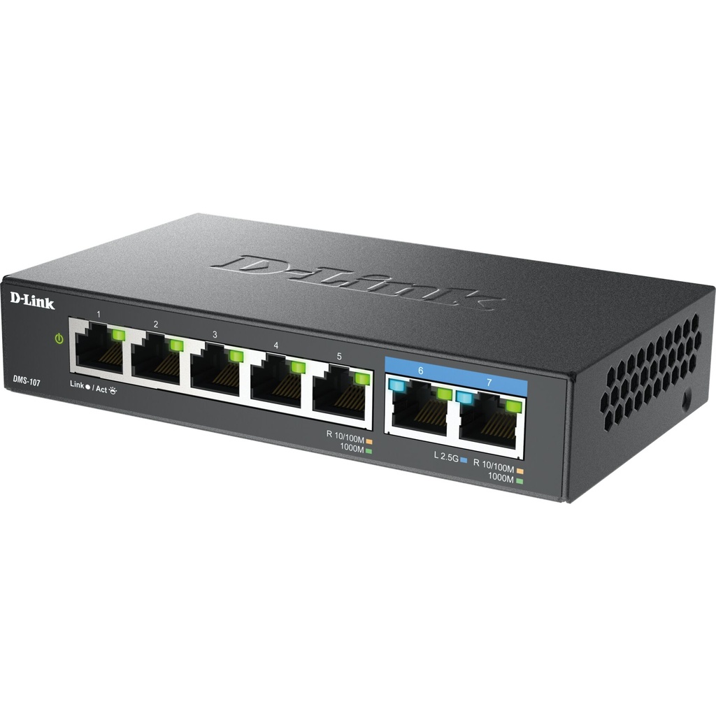 D-Link DMS-107/E Multi-Gigabit Unmanaged Switch