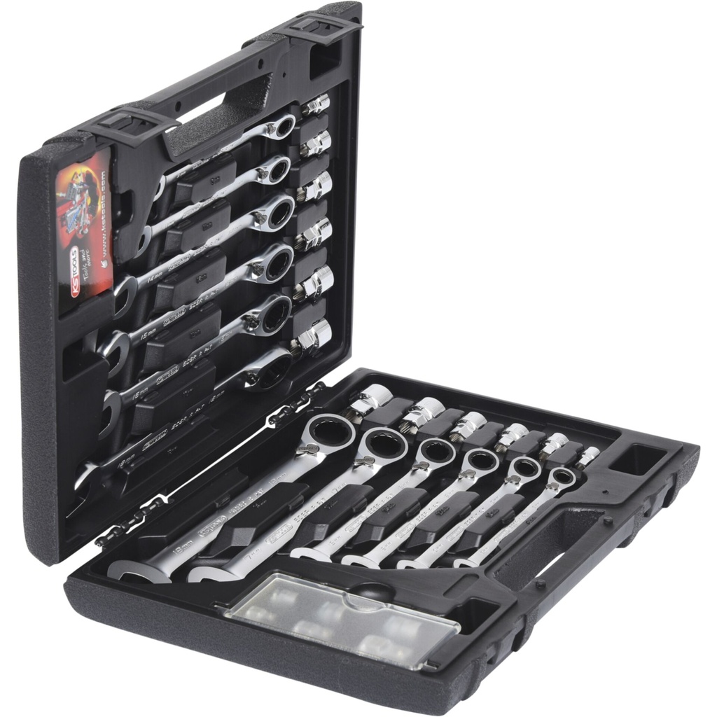 KS Tools GEARplus RINGSTOP Ratchet Ring Spanner-Set