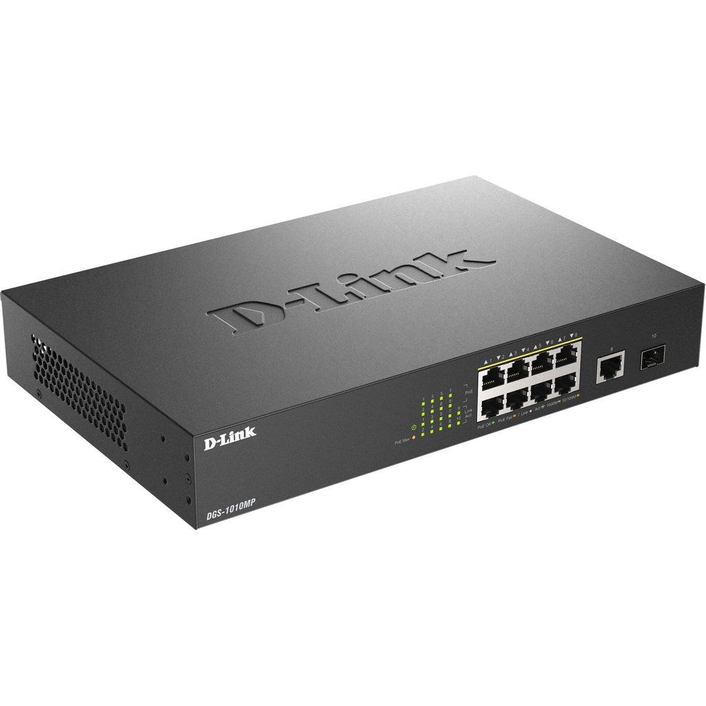 D-Link DGS-1010MP/E 10Port Layer2 PoE+ GigabitSwitch