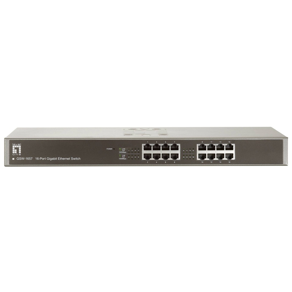 Level One GSW-1657 16 Port Gigabit Ethernet Switch
