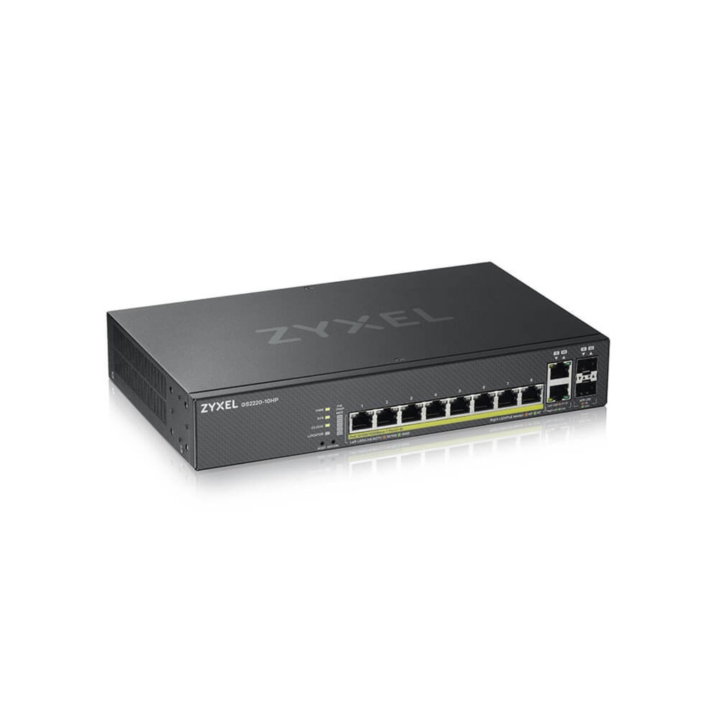 Zyxel GS2220-10HP 8 Port + 2x SFP/Rj45 Gb POE