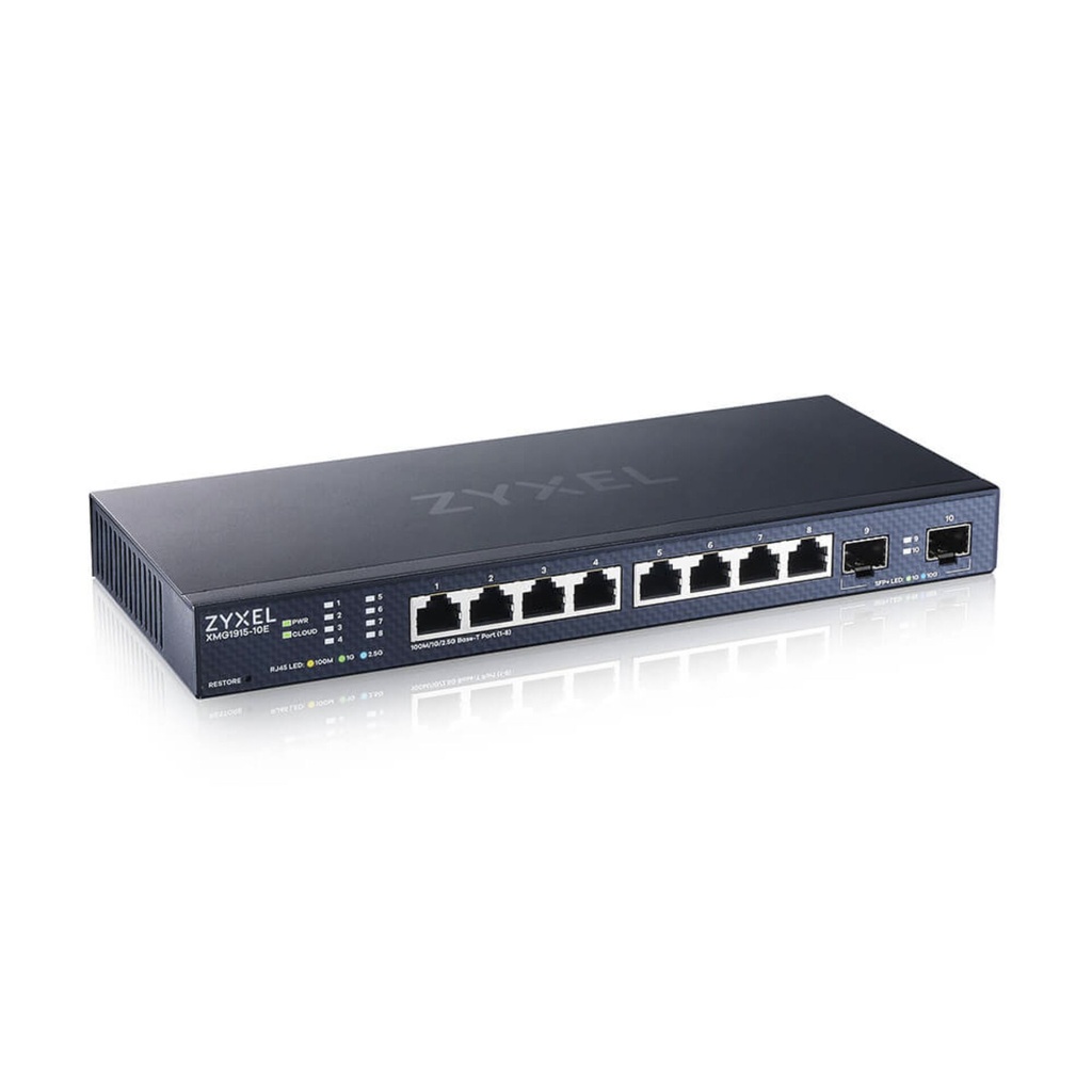 Zyxel XMG1915-10E 8 Port 2.5GbE 2SFP+ Smart Switch NebulaFlex