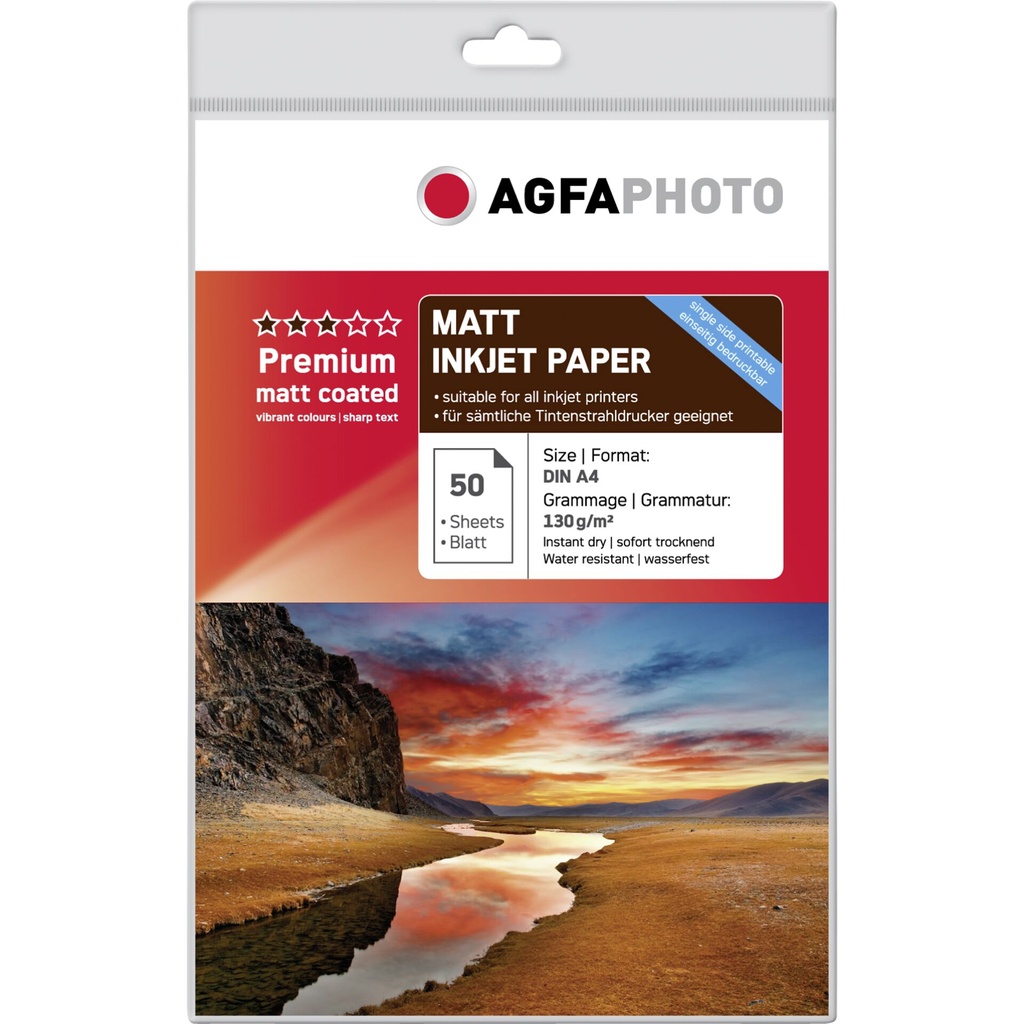 AgfaPhoto Premium Matt Coated 130 g A 4 50 Sheets