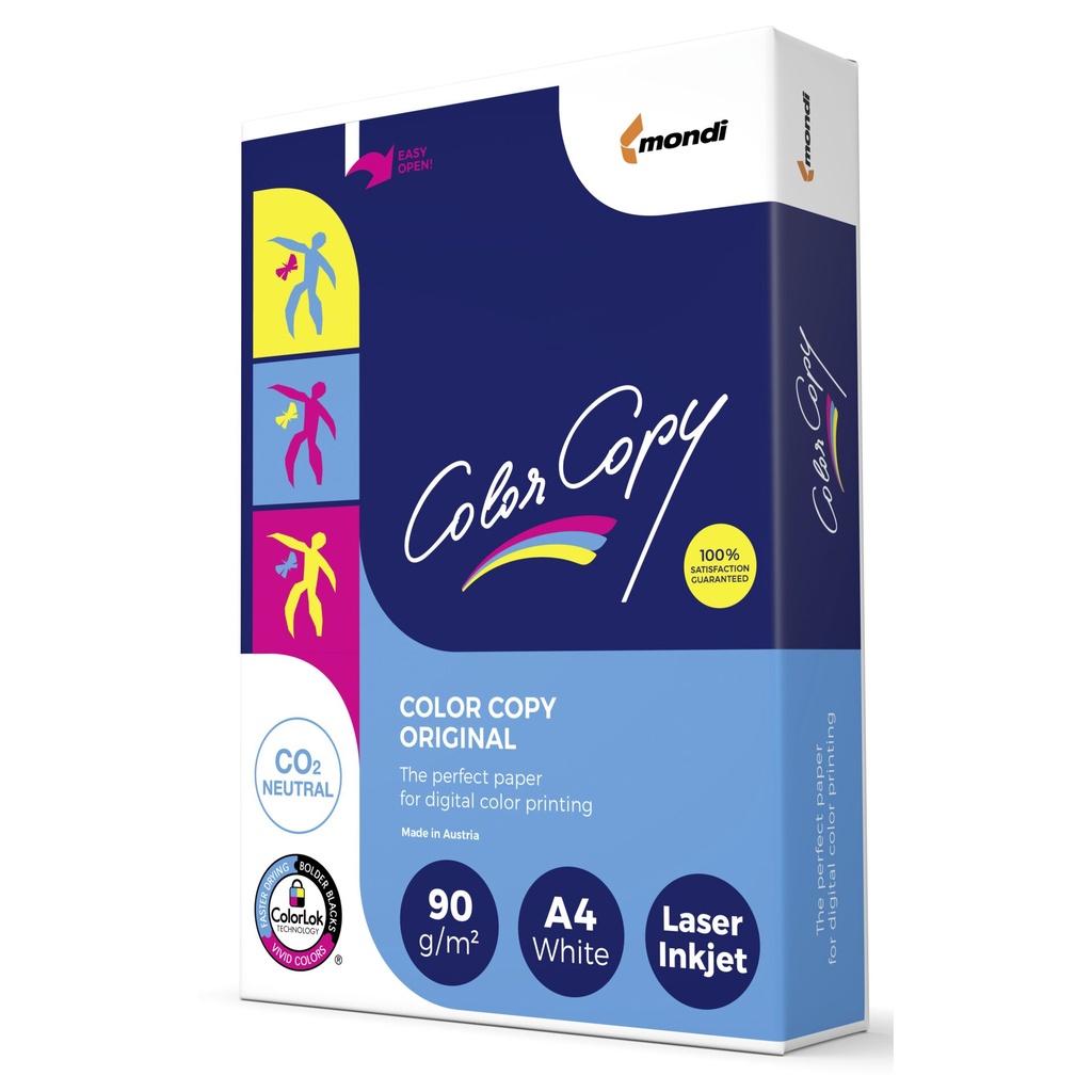 Color Copy Millbrand A 4, 90 g 500 Sheet, bright white, satined