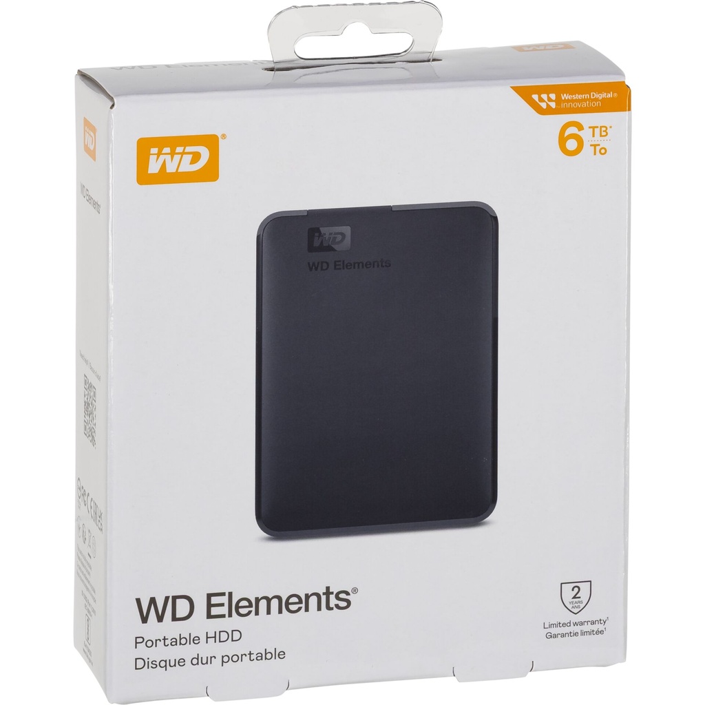 Western Digital WD Elements Portable USB 3.0             6TB