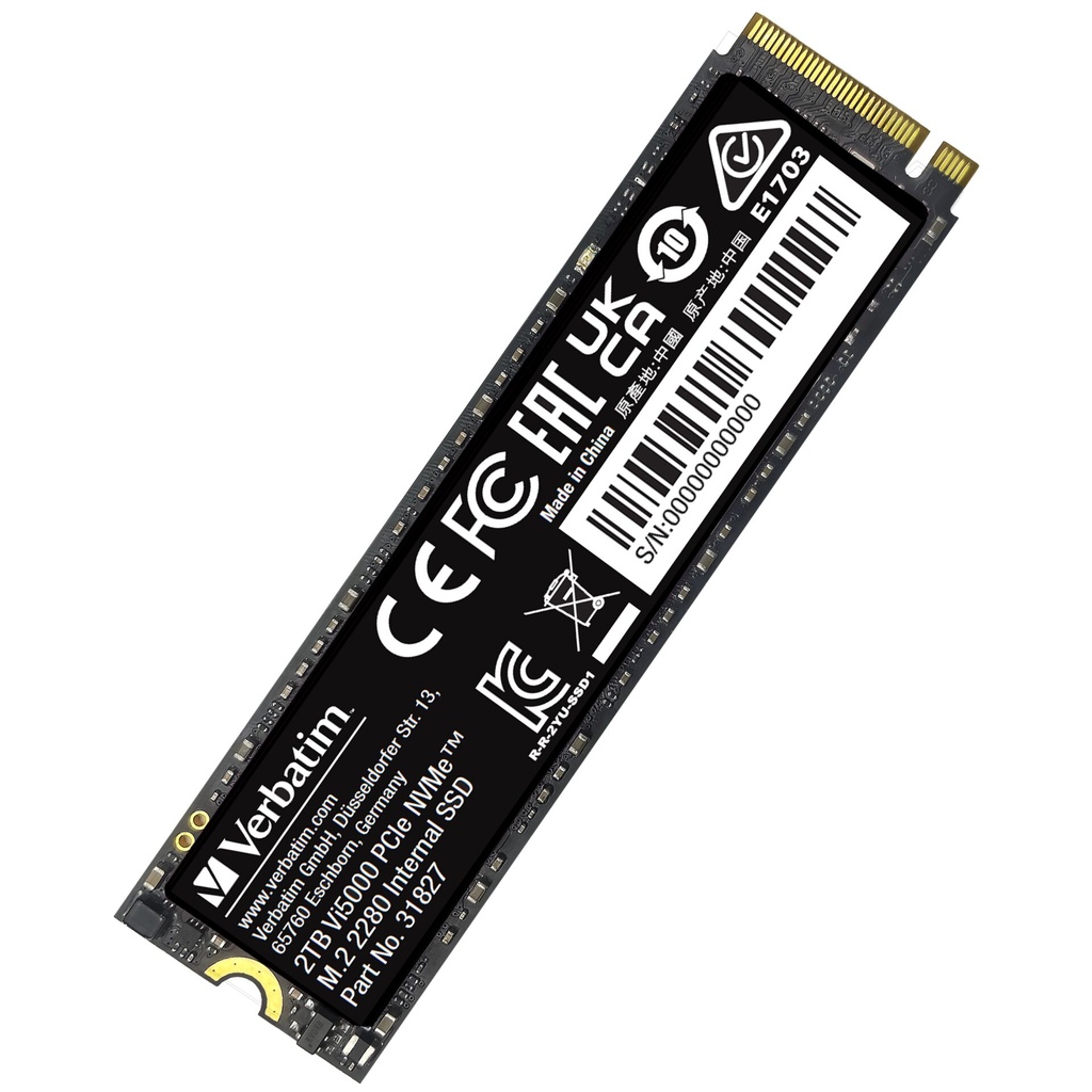 Verbatim Vi5000 M.2 SSD      2TB PCIe4 NVMe                 31827