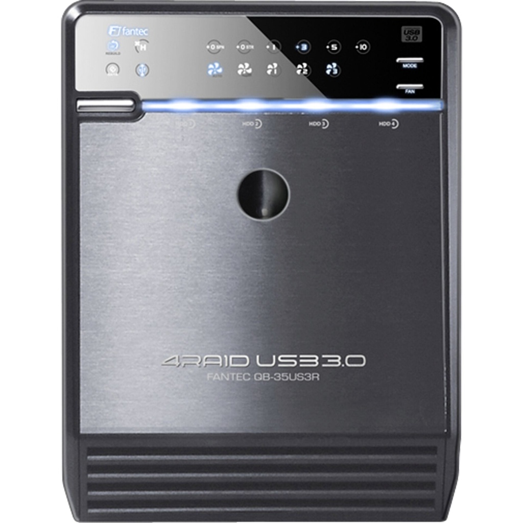 FANTEC QB-35 US 3 R black 4Bay Box Raid
