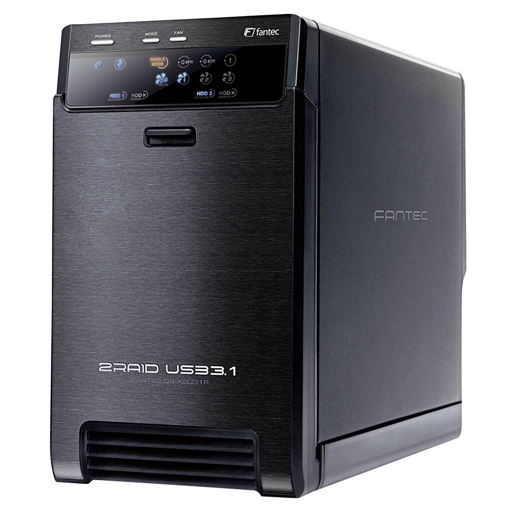 FANTEC  QB-X2U31R black 2 x 3,5 SATA Raid HDD USB 3.1