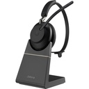 Jabra Evolve2 65 UC Mono Headset black BT USB-A + Charging Stand