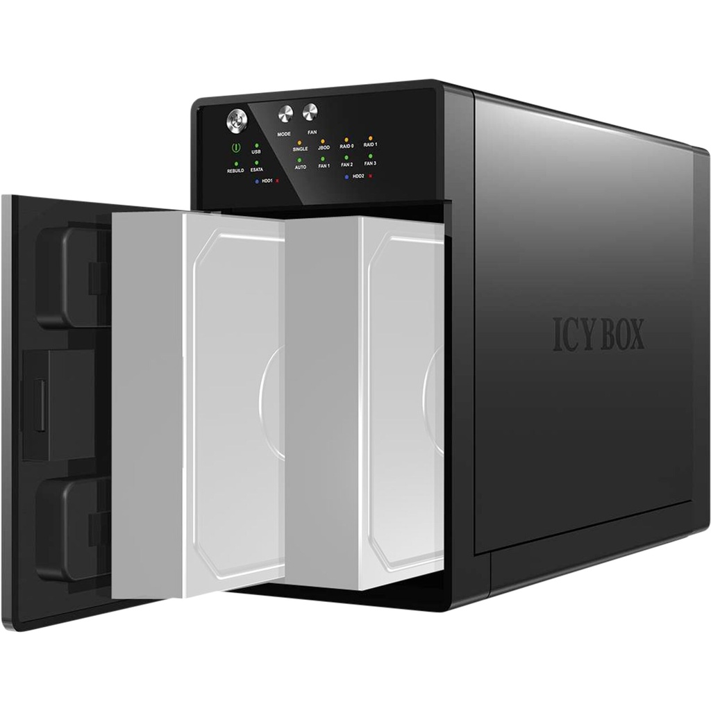 ICY BOX IB-RD3620SU3 3,5  2-fold Raid housing
