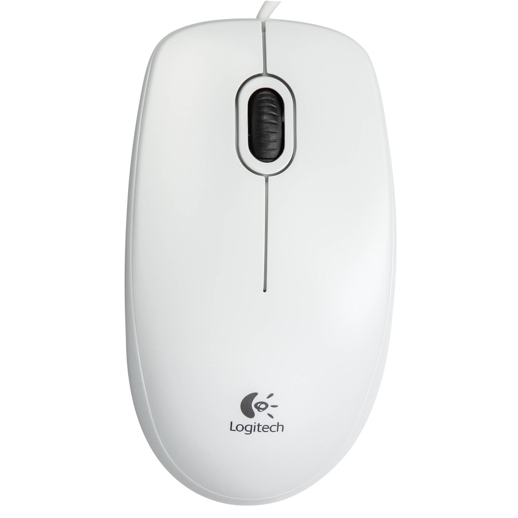 Logitech B100 Optical USB Mouse white OEM